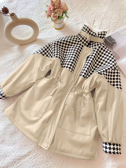 Chaqueta Con Cremallera y Cuello Alto Para Mujer | Ideal Para Otoño e Invierno