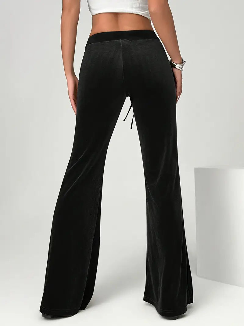 Pantalón De Talle Alto Con Corte Evasado Para Mujer | Ideal Para Oficina O Uso Diario