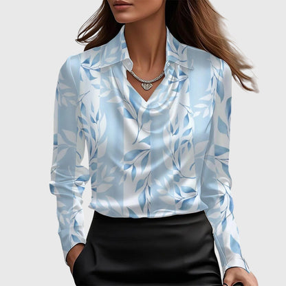Blusa Fluida Con Cuello Plisado Para Mujer | Ideal Para Uso Diario En Interior Y Exterior