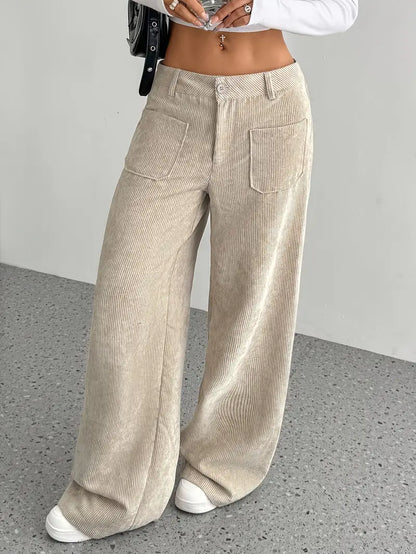 Pantalón Ancho de Corte Relajado para Mujer | Ideal para Uso Diario