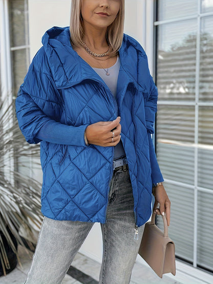 Chaqueta Con Capucha Y Cierre De Cremallera Para Mujer | Ideal Para Actividades Diarias Y Exterior