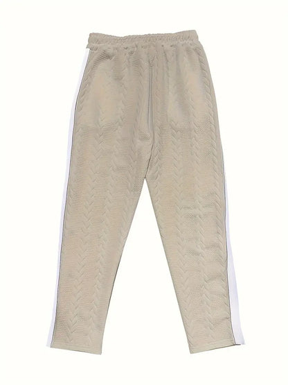 Pantalón de Corte Amplio con Botones Laterales y Cintura Elástica para Hombre | Ideal para Uso Diario