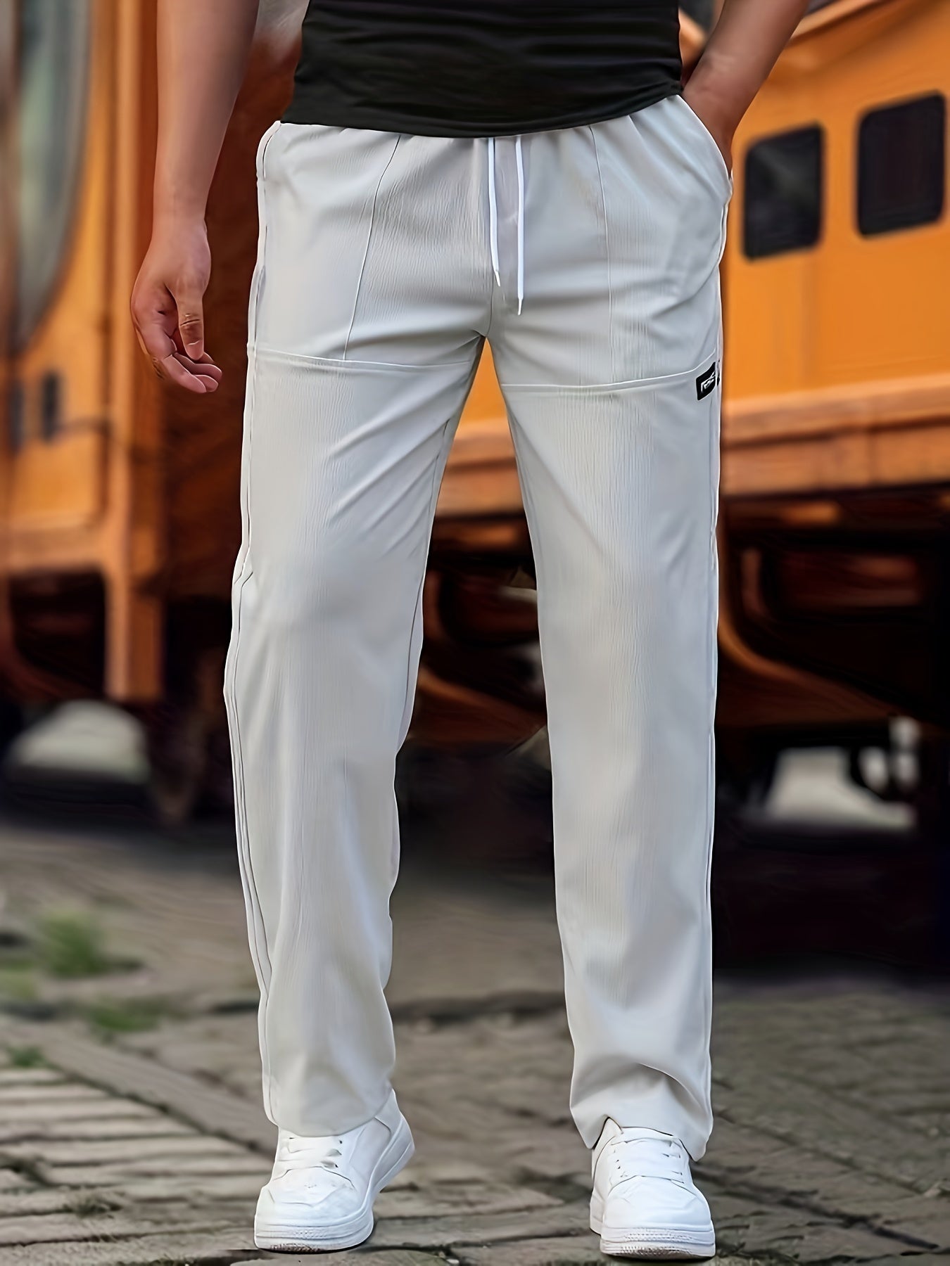 Pantalones con Cintura Ajustable para Hombre | Ideales para Uso Diario y Semi-Formal