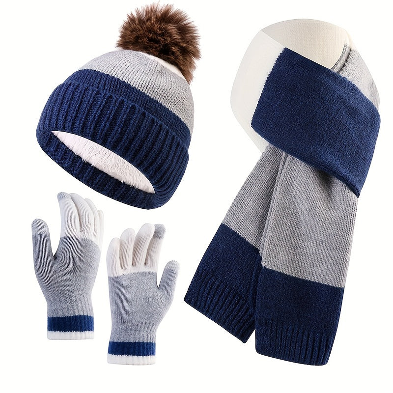 Conjunto de Invierno con Diseño de Bloques de Color para Mujer | Ideal para Actividades al Aire Libre