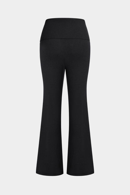 Conjunto De Dos Piezas Con Chaqueta Con Capucha Y Pantalón Acampanado Para Mujer | Ideal Para Uso Diario