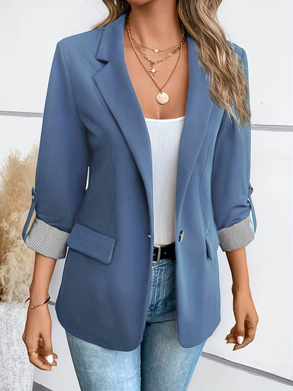 Blazer Estructurado De Doble Botonadura Para Mujer | Ideal Para Oficina Y Uso Diario