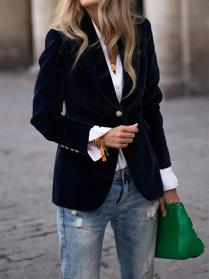 Blazer con Corte Ajustado para Mujer | Ideal para Uso Diario y Profesional
