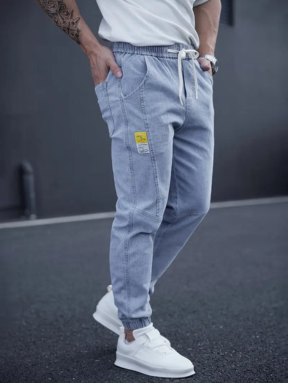 Pantalón Tobillero Con Cintura Elástica Y Cordón Para Hombre | Ideal Para Uso Diario Y Actividades Ligeras