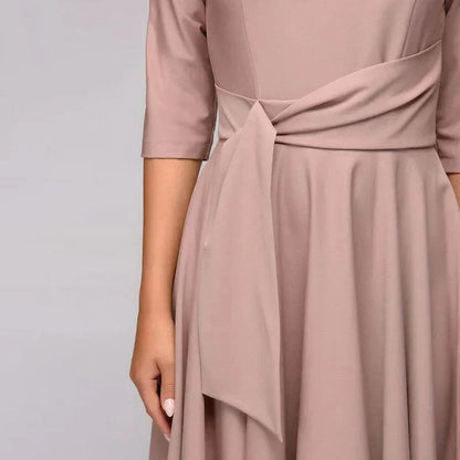 Vestido Midi con Corte Clásico para Mujer | Ideal para Trabajo y Eventos