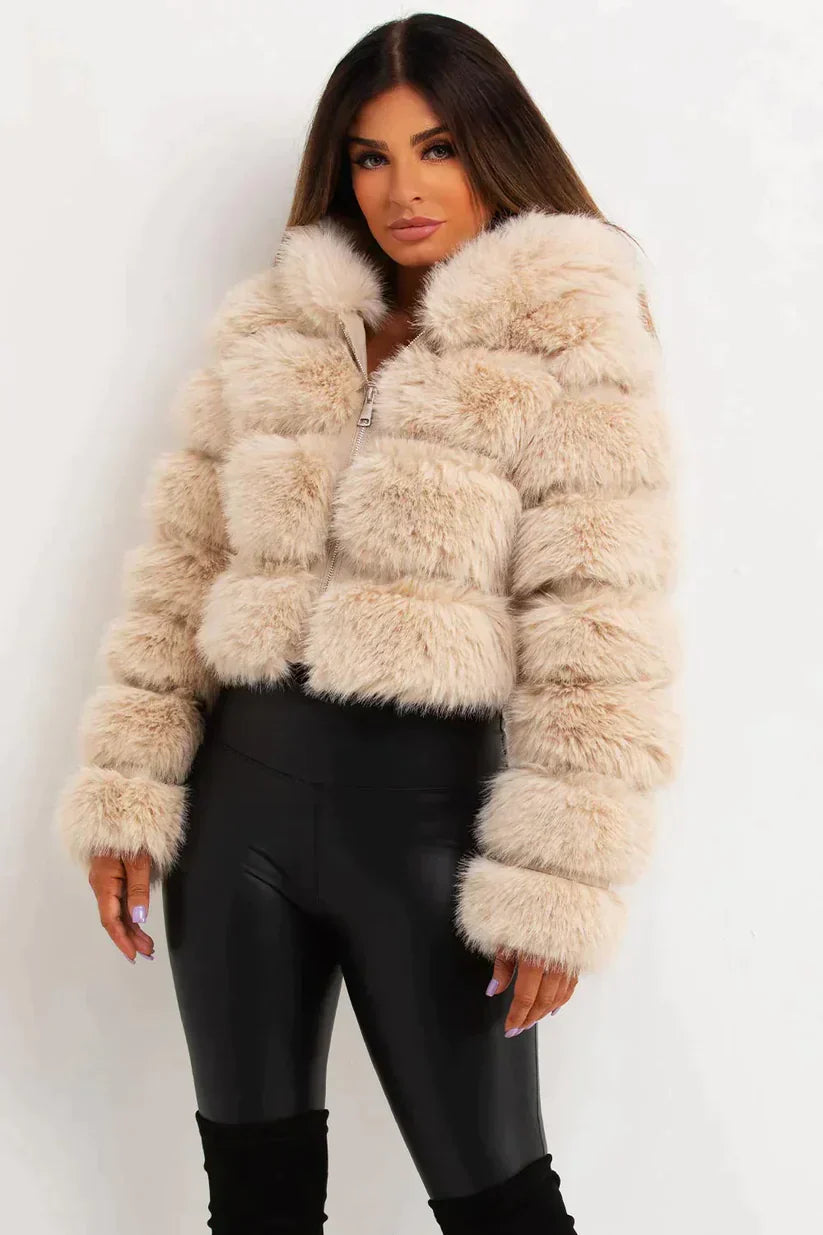 Abrigo De Invierno Con Cierre Frontal Para Mujer | Ideal Para Temporada De Frío