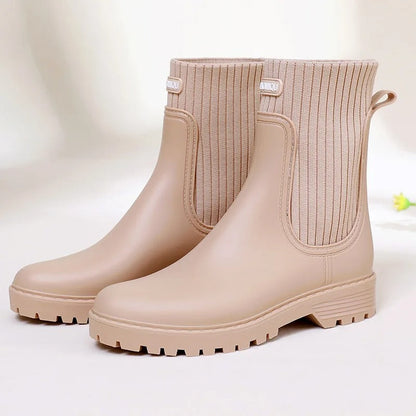 Botas De Lluvia Con Diseño Cerrado Para Mujer | Ideal Para Días Lluviosos