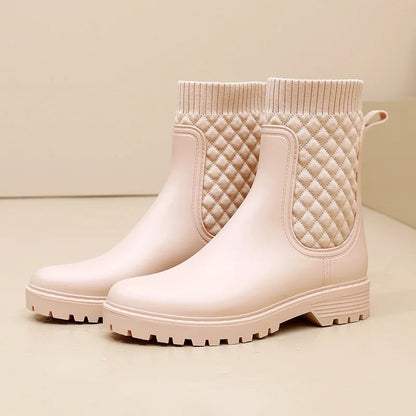Botas De Lluvia Con Diseño Cerrado Para Mujer | Ideal Para Días Lluviosos
