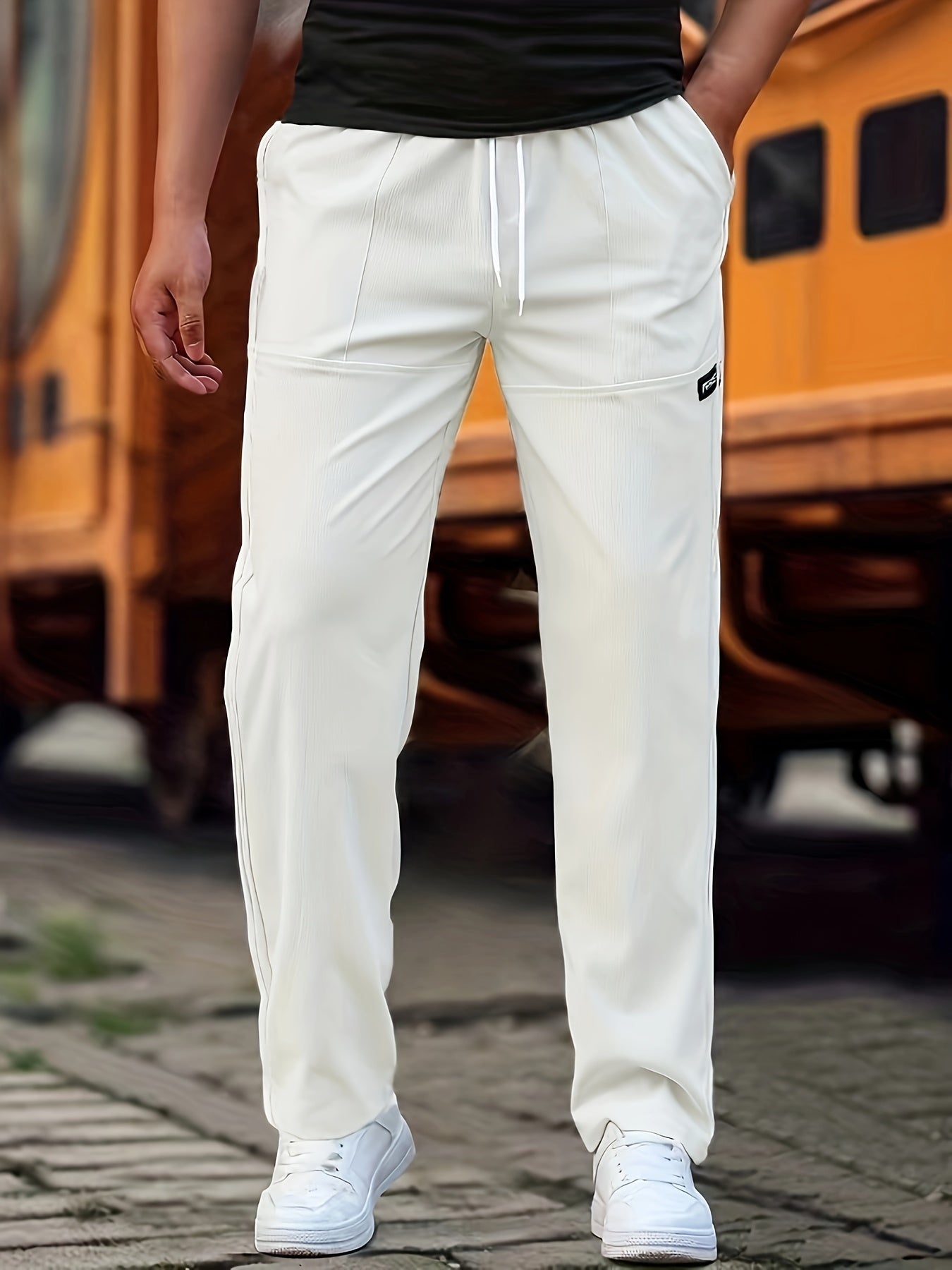 Pantalones con Cintura Ajustable para Hombre | Ideales para Uso Diario y Semi-Formal