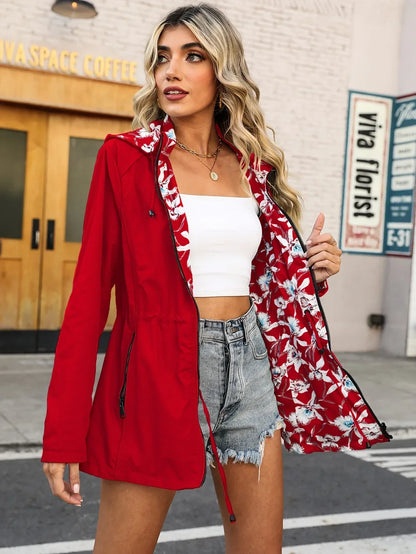 Chaqueta Con Capucha Y Bolsillos Funcionales Para Mujer | Ideal Para Uso Diario Y Actividades Al Aire Libre