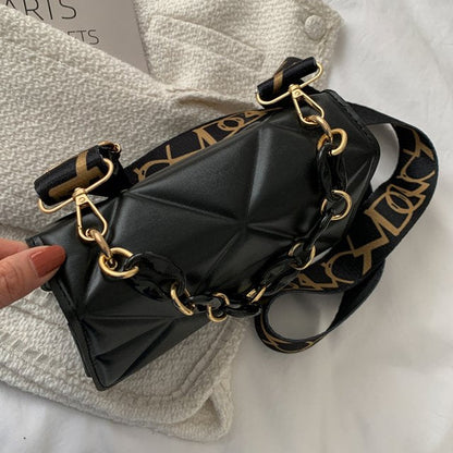 Bolso de Mano Acolchado con Cierre de Solapa para Mujer | Ideal para Uso Diario y Salidas