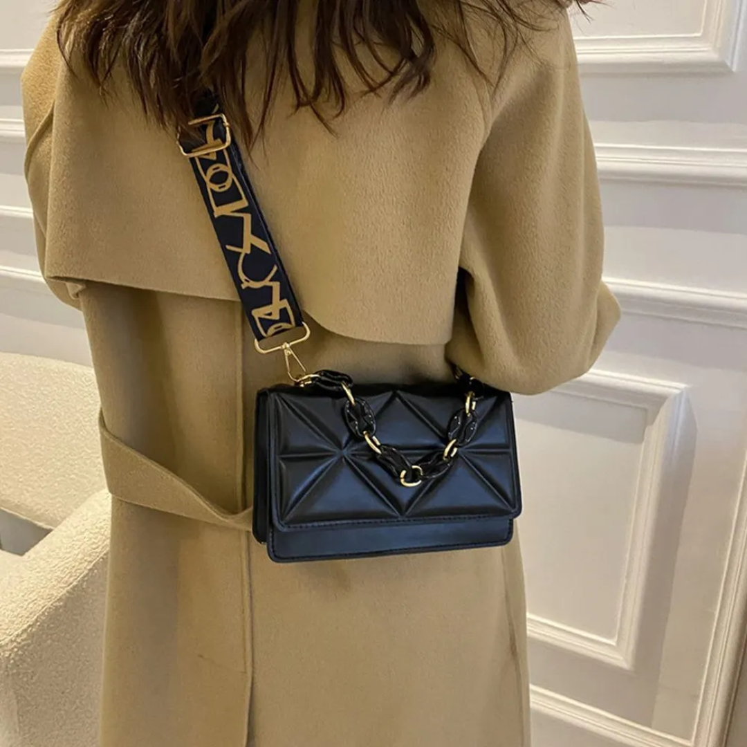 Bolso de Mano Acolchado con Cierre de Solapa para Mujer | Ideal para Uso Diario y Salidas