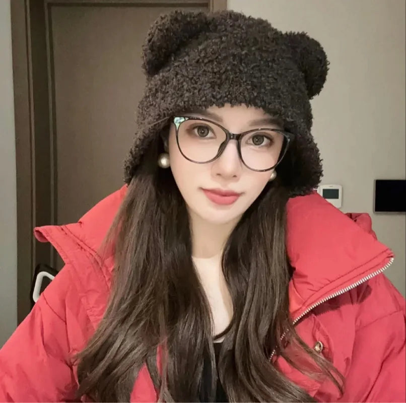 Gorro Tipo Beanie Con Diseño De Oso Para Adultos | Ideal Para Uso Diario En Temporadas Frías