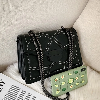 Bolso Crossbody Rectangular con Bandolera de Cadena para Mujer | Ideal para Uso Diario