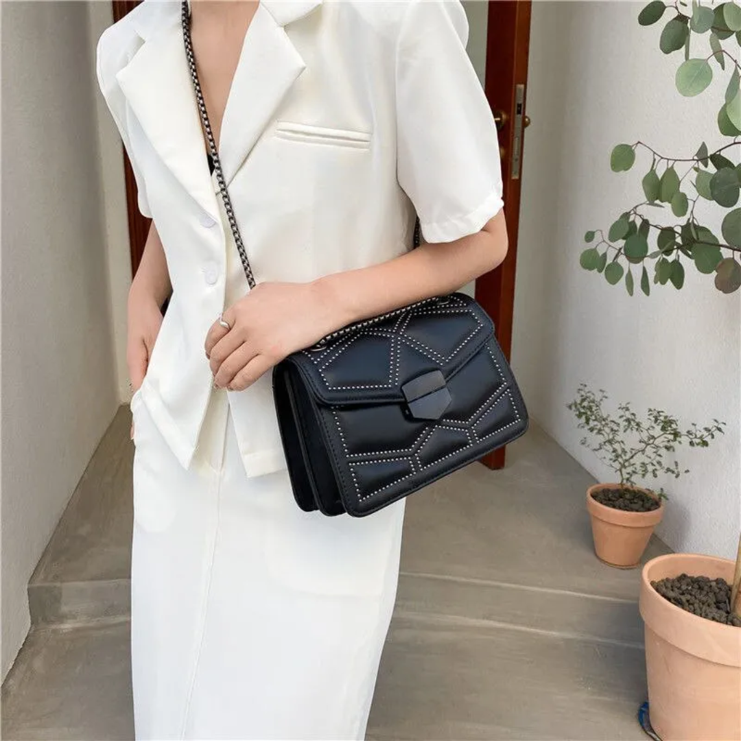 Bolso Crossbody Rectangular con Bandolera de Cadena para Mujer | Ideal para Uso Diario