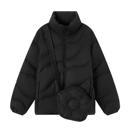 Chaqueta Acolchada con Cierre De Cremallera para Mujer | Ideal para Actividades Al Aire Libre En Invierno