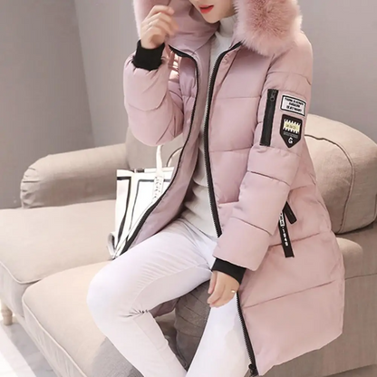 Chaqueta de Invierno con Capucha y Bolsillos con Cremallera para Mujer | Ideal para Uso Diario en Temporadas Frías