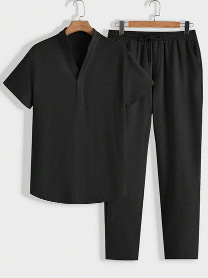 Conjunto De Ropa Dos Piezas Con Cuello Alto Y Pantalón Ajustado Para Adultos | Ideal Para Uso Diario