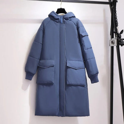 Abrigo Largo Acolchado Con Capucha Para Mujer En Tallas Grandes | Ideal Para Invierno