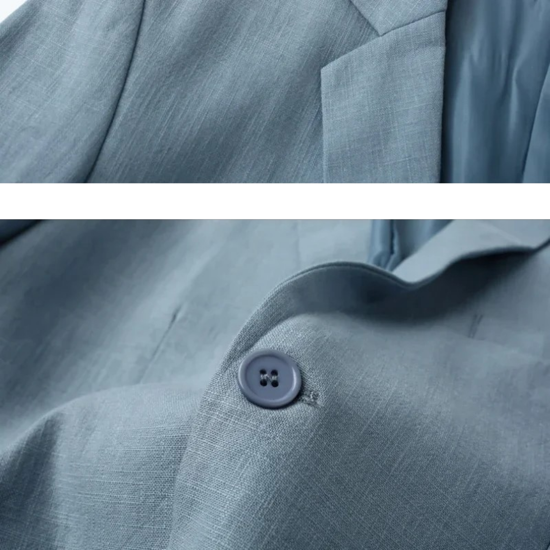 Blazer Con Corte Estándar Para Hombre | Ideal Para Temporadas Cálidas Y Uso Profesional Ligero