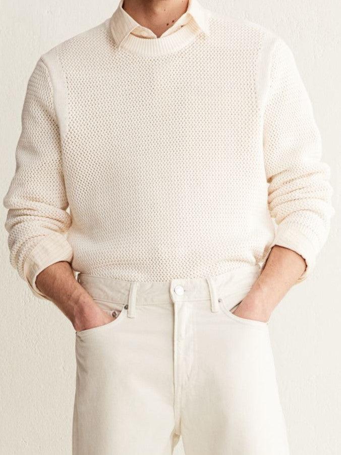 Jersey De Punto Con Cuello Redondo Para Hombre | Ideal Para Uso Diario Y Contextos Semi-Formales