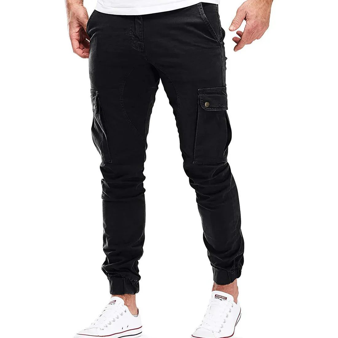 Pantalón Cargo Slim con Bolsillos Inclinados para Hombre | Ideal para Uso Diario y Actividades Informales