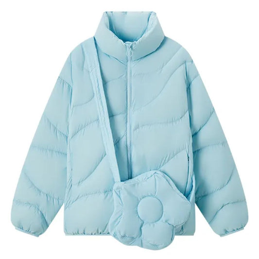 Chaqueta Acolchada con Cierre De Cremallera para Mujer | Ideal para Actividades Al Aire Libre En Invierno