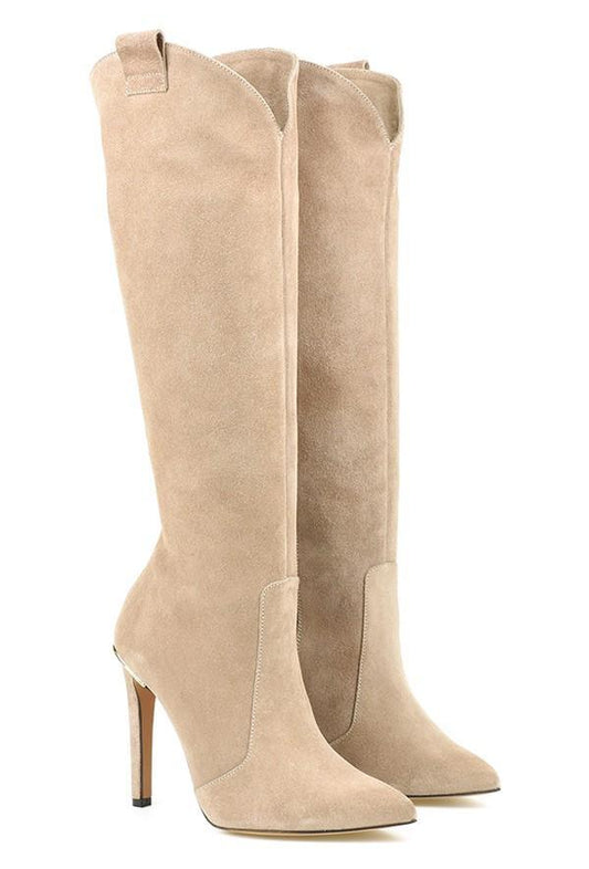 Botas Con Tacón Alto Y Corte Occidental Para Mujer | Ideal Para Otoño E Invierno