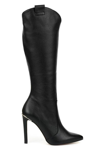 Botas Con Tacón Alto Y Corte Occidental Para Mujer | Ideal Para Otoño E Invierno