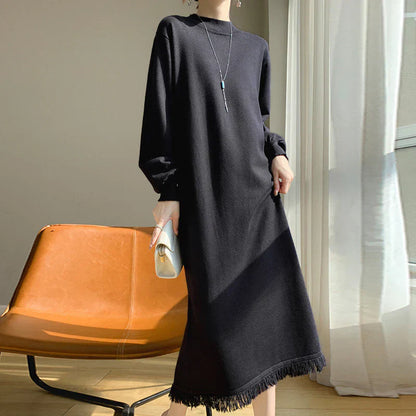 Vestido de Corte Ajustado con Flecos Para Mujer | Ideal Para Uso Diario y Salidas Programadas