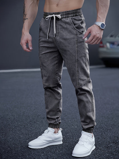 Pantalón Cargo con Cintura Elástica y Tobillos Ajustados para Hombre | Ideal para Uso Diario e Informal