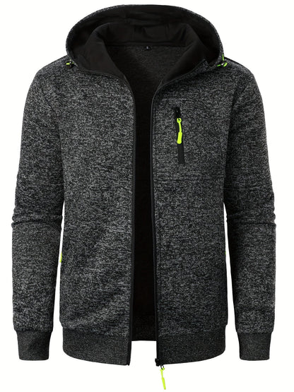 Chaqueta con Capucha y Cierre de Cremallera para Hombre | Ideal para Uso Diario