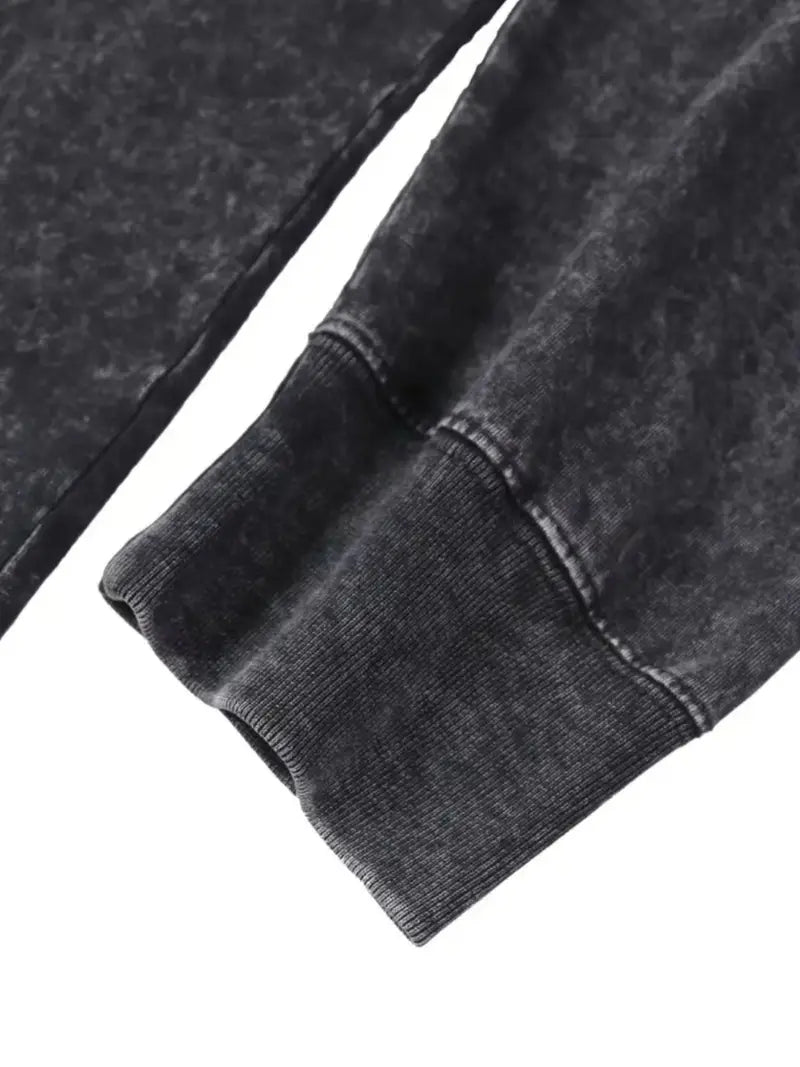 Camisa de Manga Larga con Efecto de Color Deslavado para Hombre | Ideal para Uso Diario