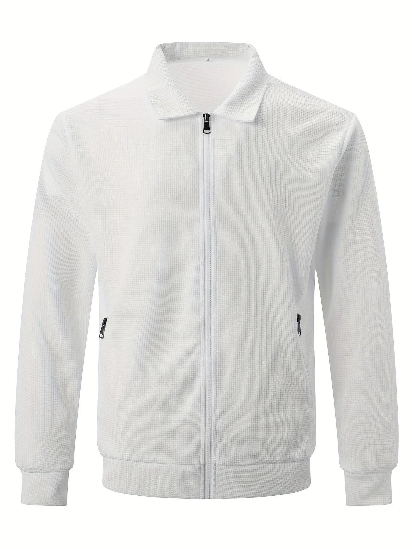 Chaqueta De Color Liso Con Diseño Flexible Para Hombre | Ideal Para Uso Diario Y Entretiempo