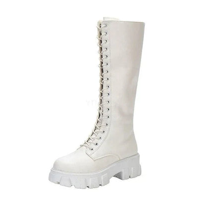 Botas Altas Hasta La Rodilla para Mujer con Diseño Funcional | Ideal para Uso Diario