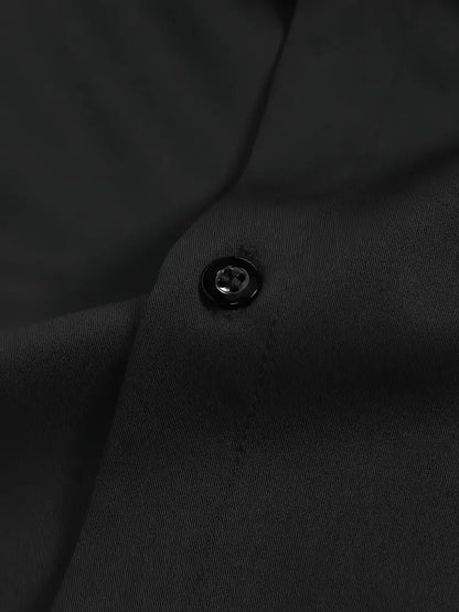 Camisa De Manga Larga Con Cierre De Botones Para Hombres | Ideal Para Uso Diario Y Ocasiones Formales
