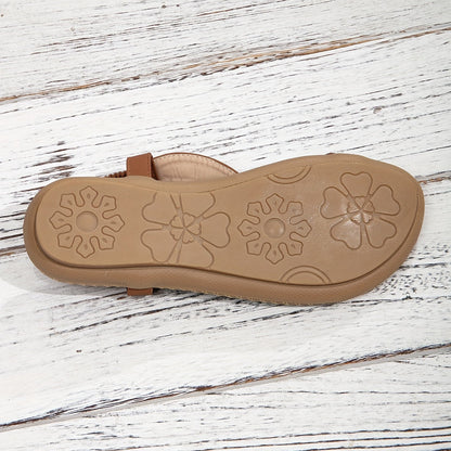 Sandalias Planas con Cierre de Tobillo para Mujer | Ideales para Uso Diario en Temporadas Cálidas