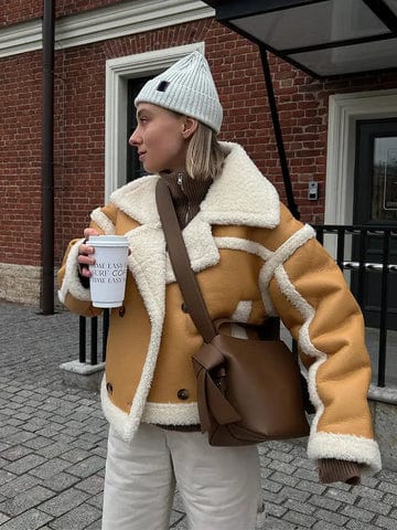 Chaqueta Corta Con Detalle Contrastado Para Mujer | Ideal Para Uso Diario