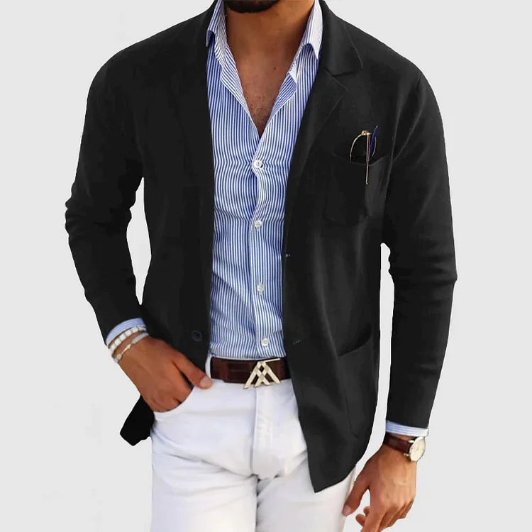 Blazer Con Corte Estructurado Para Hombre | Ideal Para Ocasiones Formales Y Profesionales