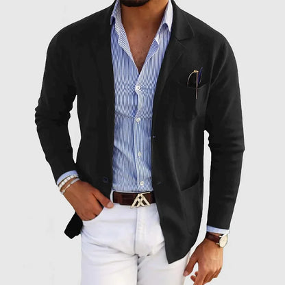 Blazer Con Corte Estructurado Para Hombre | Ideal Para Ocasiones Formales Y Profesionales