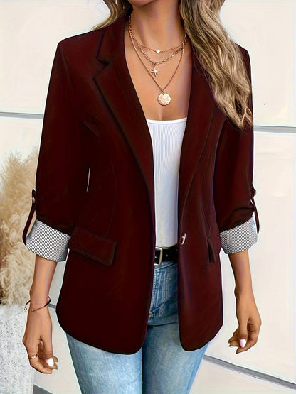 Blazer Estructurado De Doble Botonadura Para Mujer | Ideal Para Oficina Y Uso Diario
