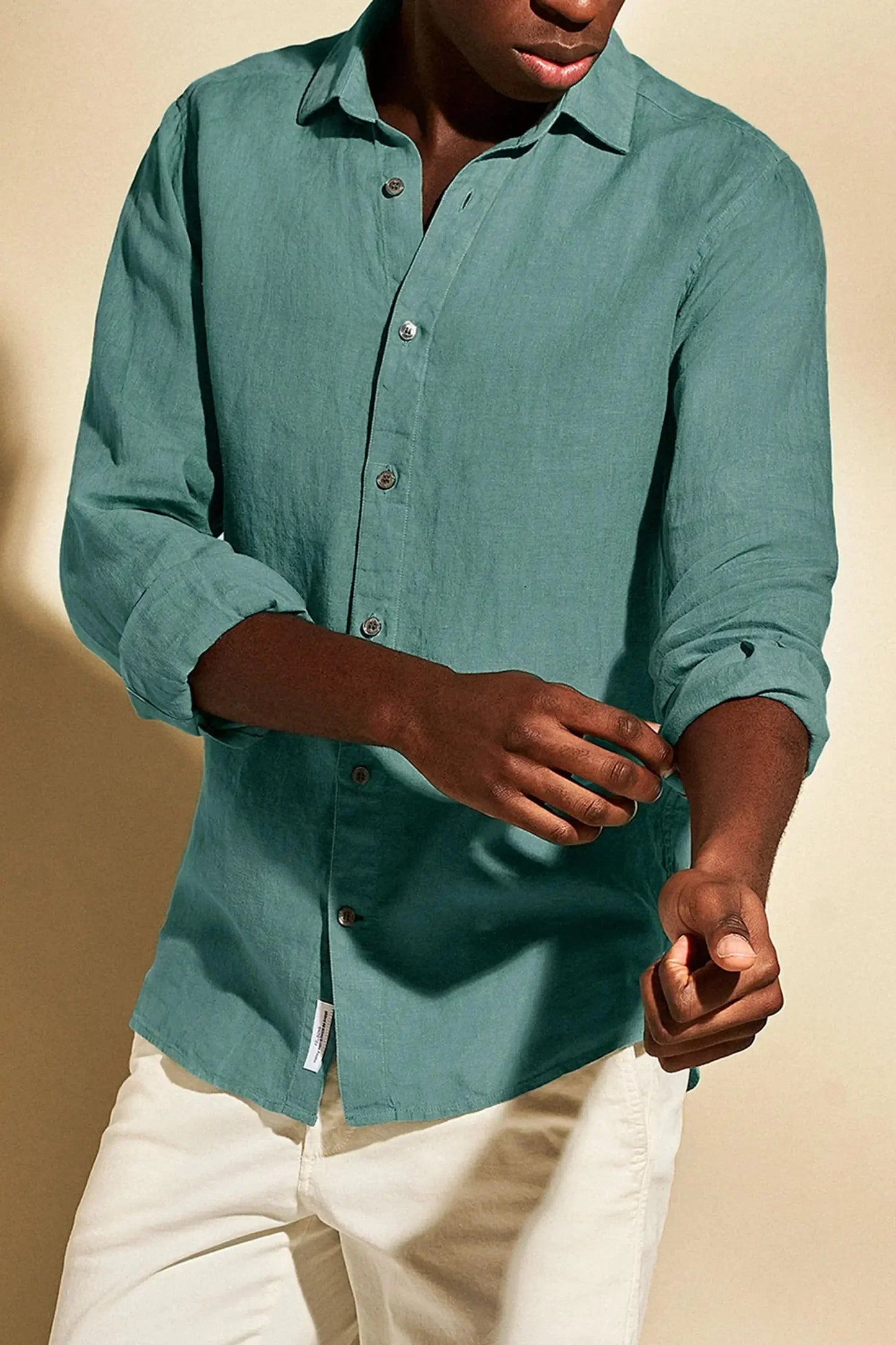 Camisa De Verano Con Cierre Abotonado Para Hombres | Ideal Para Uso Diario En Climas Cálidos