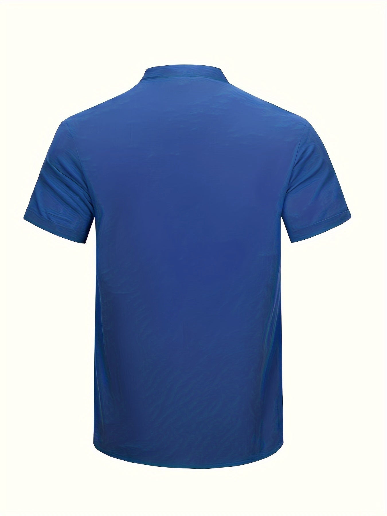 Camisa de Manga Larga con Cuello Alto para Hombre | Ideal para Uso Diario y Ocasiones Informales