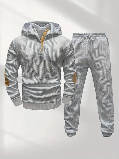 Conjunto de Dos Piezas con Sudadera con Capucha y Pantalón para Hombre | Ideal para Uso Diario