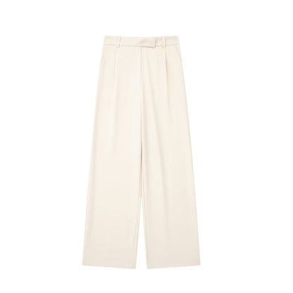 Pantalón de Pierna Ancha de Talle Medio para Mujer | Ideal para Uso Diario y Profesional
