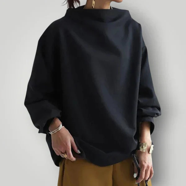 Jersey De Cuello Alto De Corte Clásico para Mujer | Ideal para Invierno
